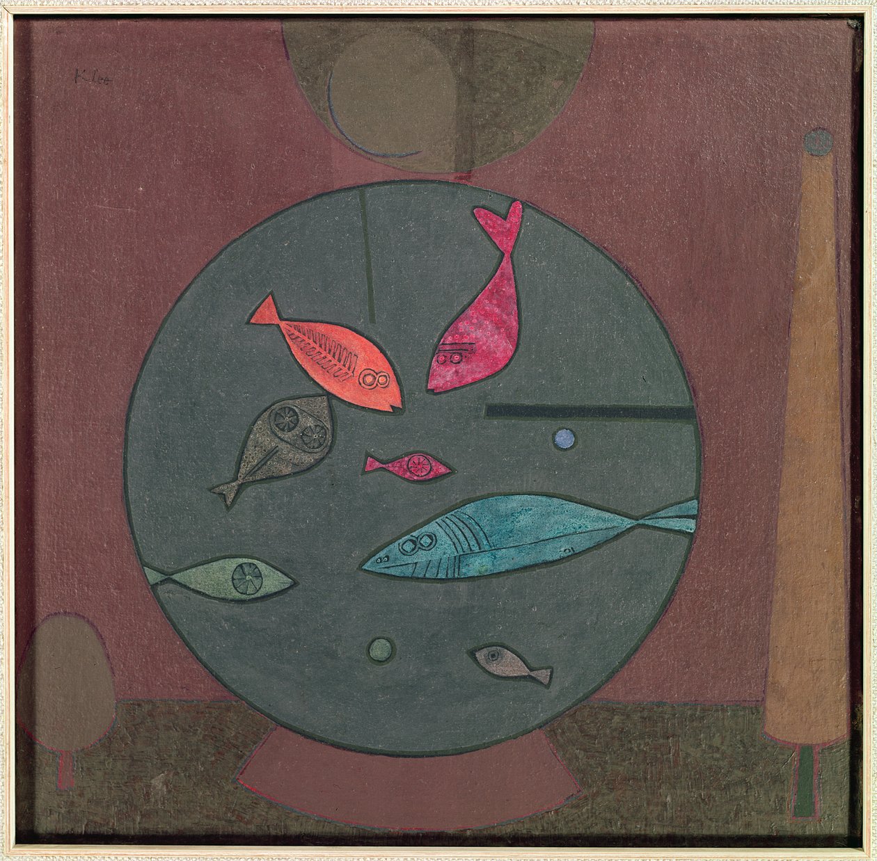 Peixe em círculopolonês autorstwa Paul Klee
