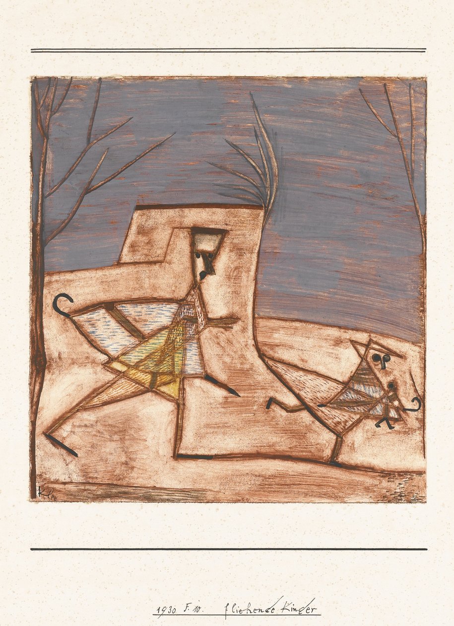 Dzieci uciekają Dzieci uciekają, 1930 autorstwa Paul Klee