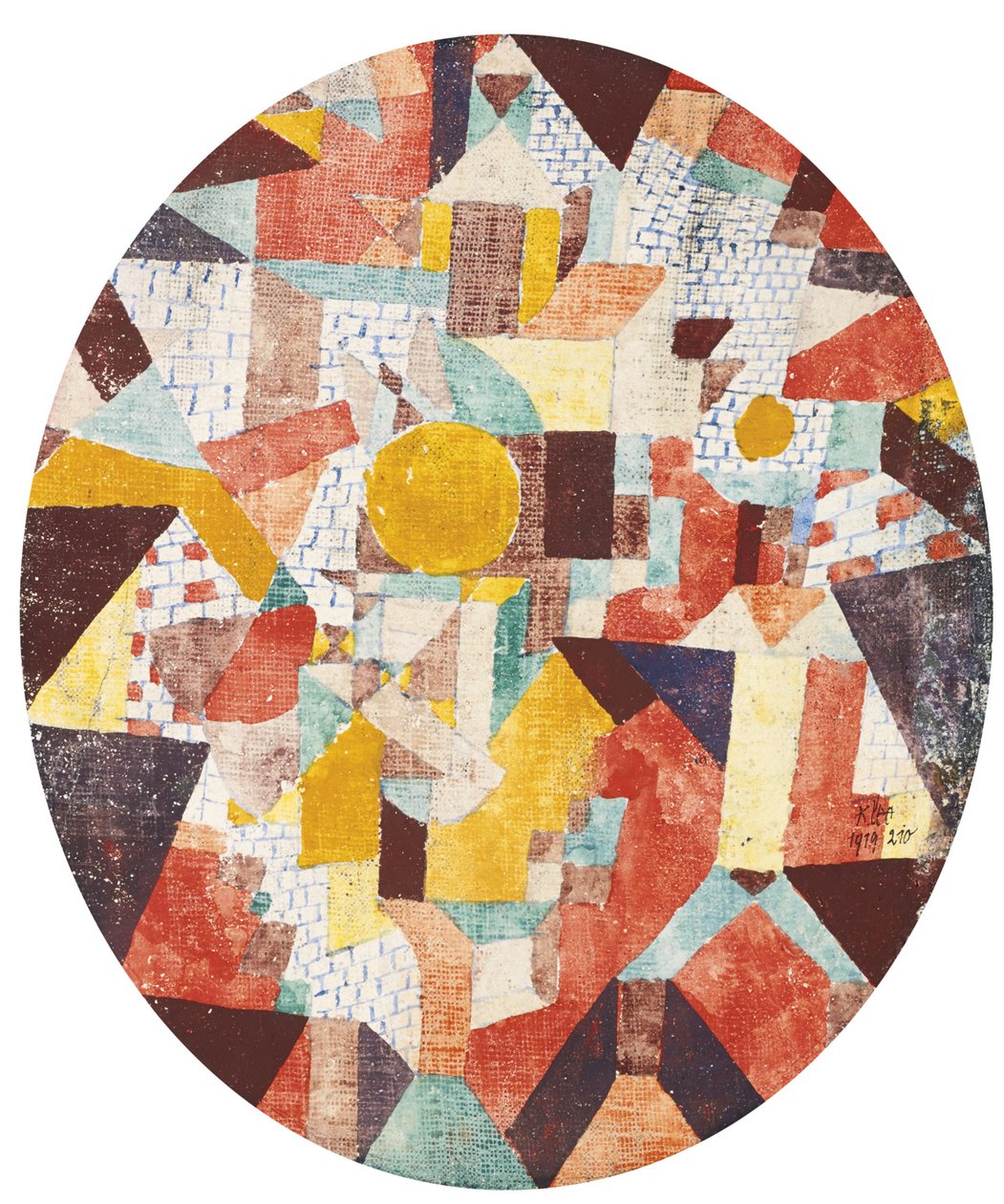 Księżyc w pełni w ścianach autorstwa Paul Klee