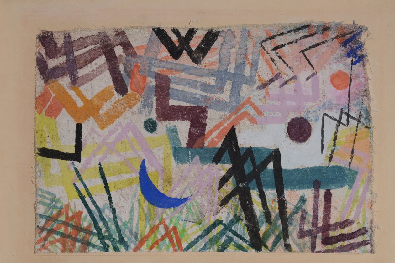 Gra sił Lecha Krajobraz, 1917. autorstwa Paul Klee