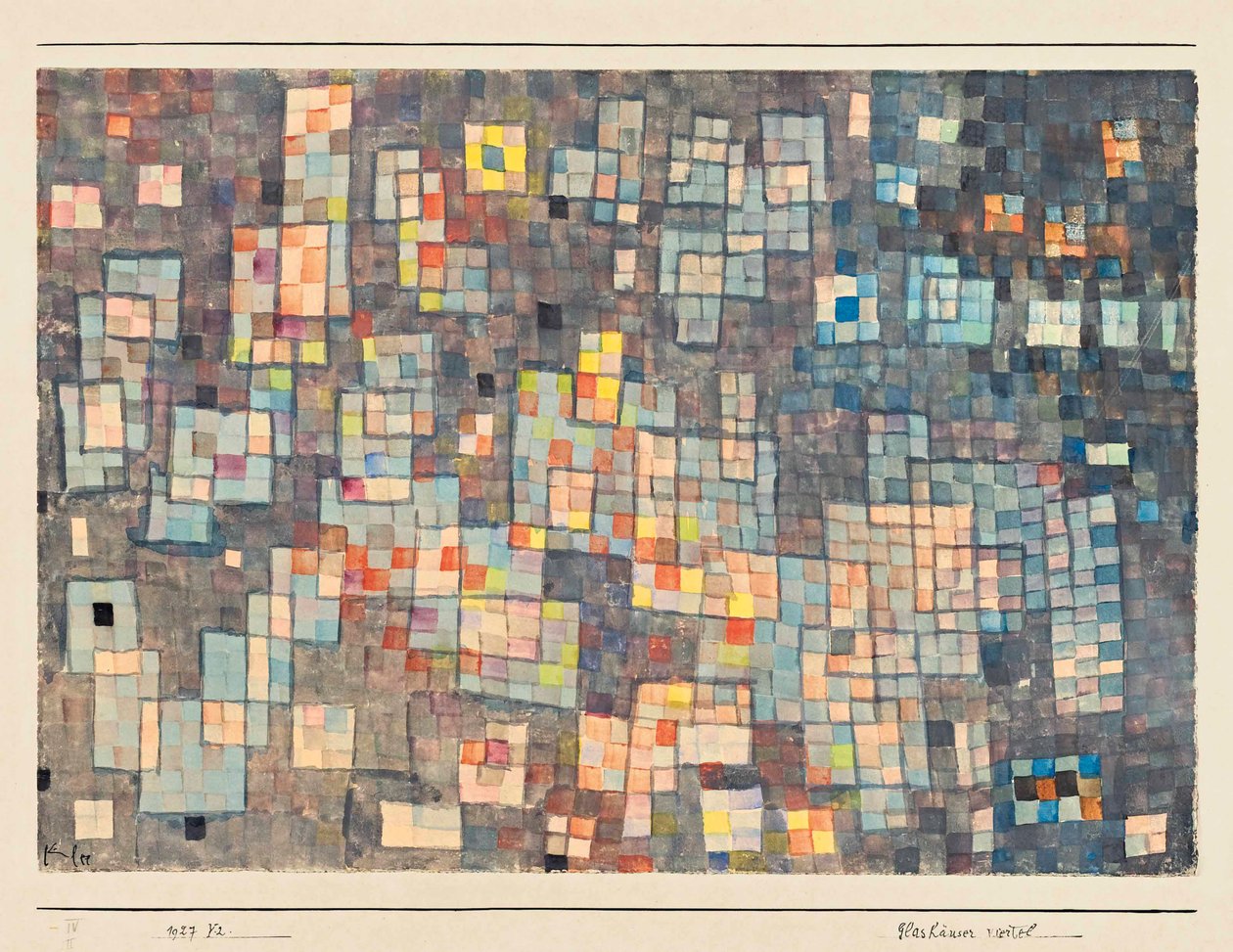 Dzielnica Szklarni, 1927. autorstwa Paul Klee