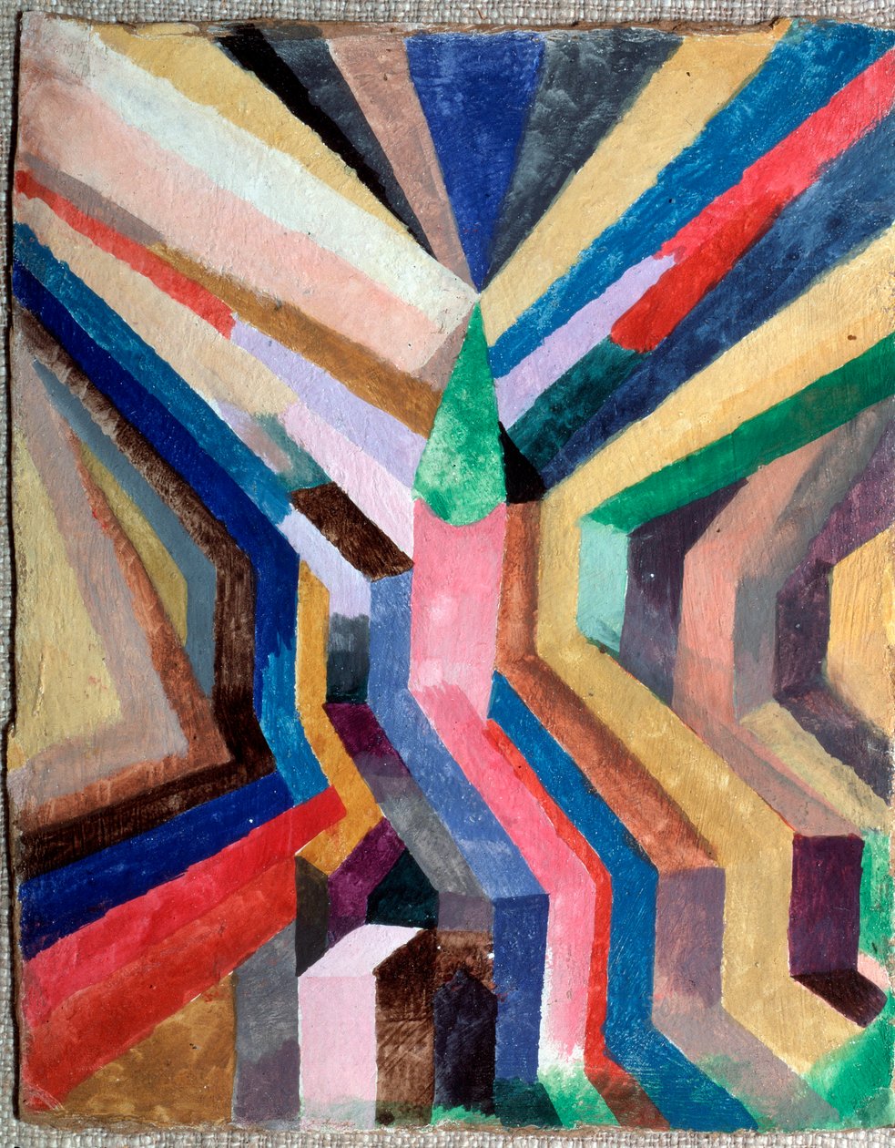 Zielony dzwonek jako środek - Malarstwo autorstwa Paul Klee