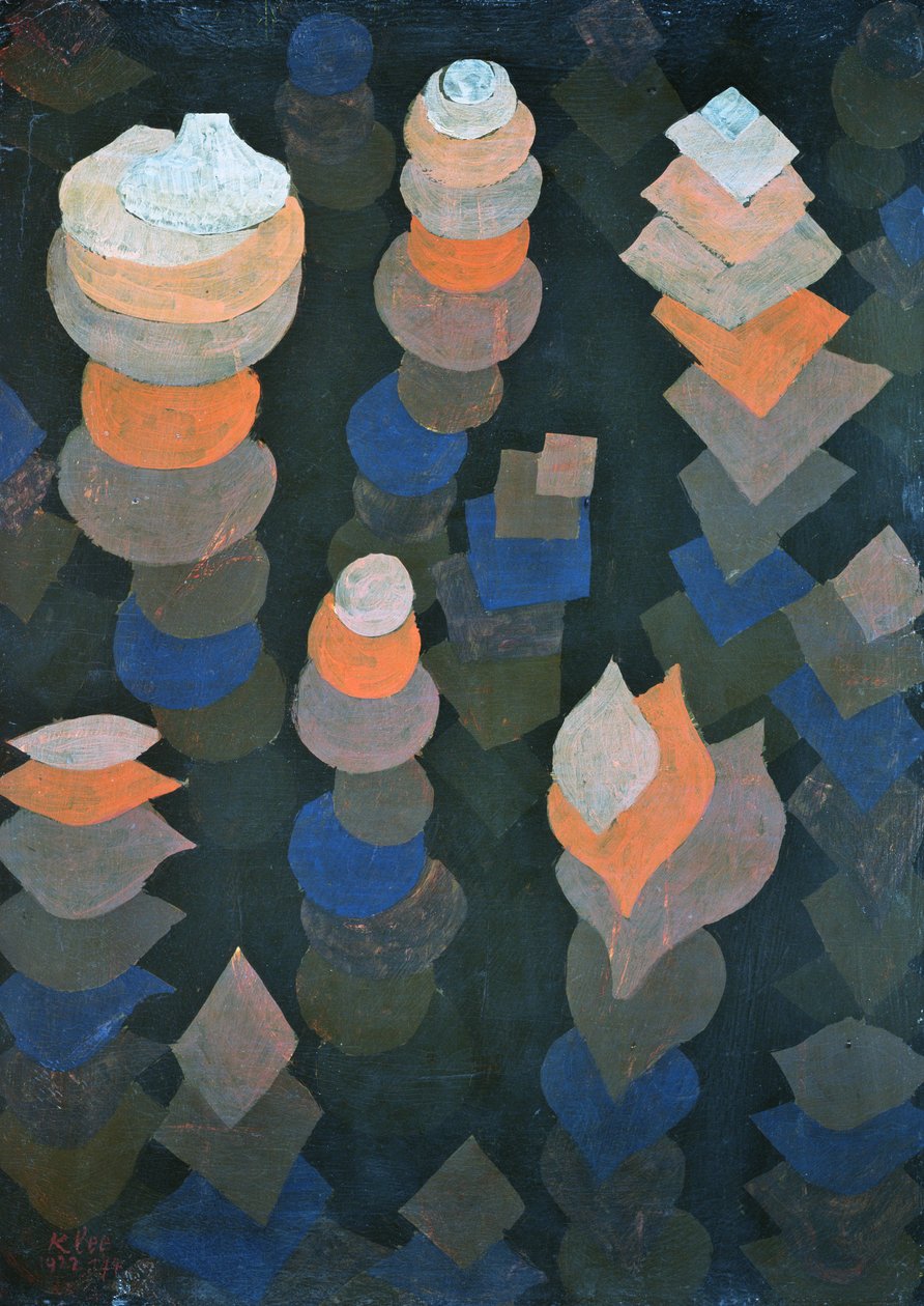 Wzrost roślin nocnych autorstwa Paul Klee