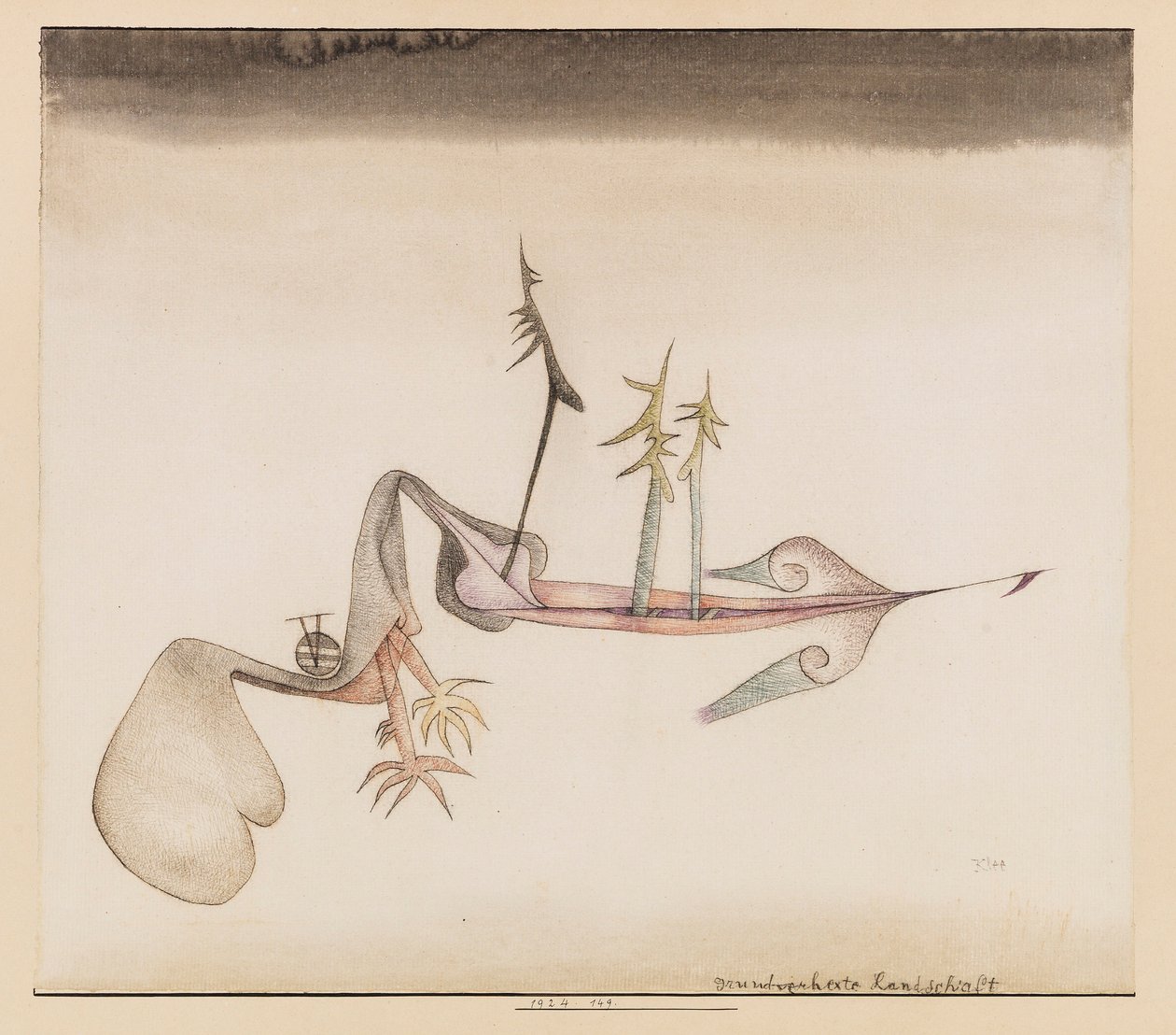 Zaczarowany krajobraz ziemi, 1924. autorstwa Paul Klee