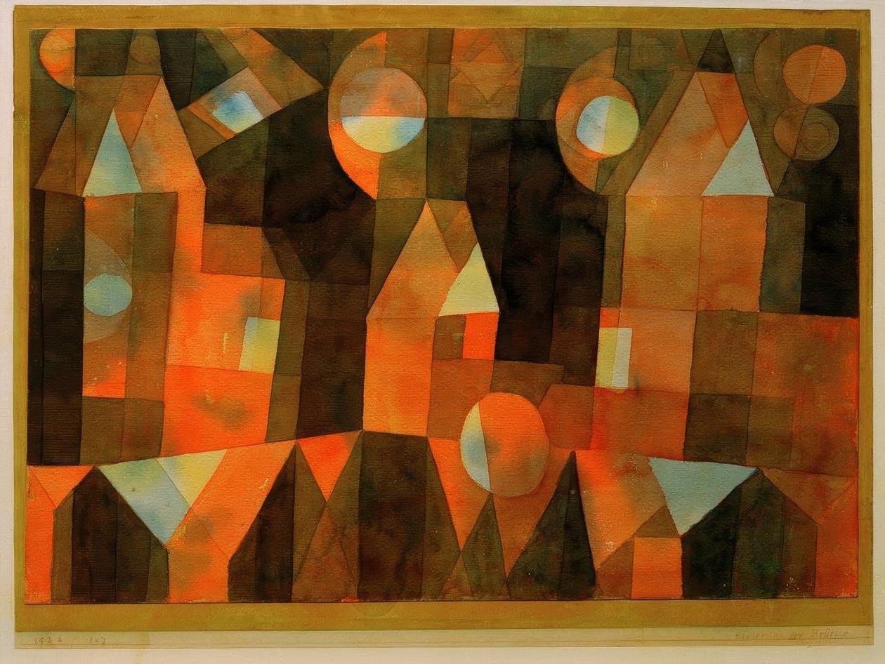 Domy na moście autorstwa Paul Klee