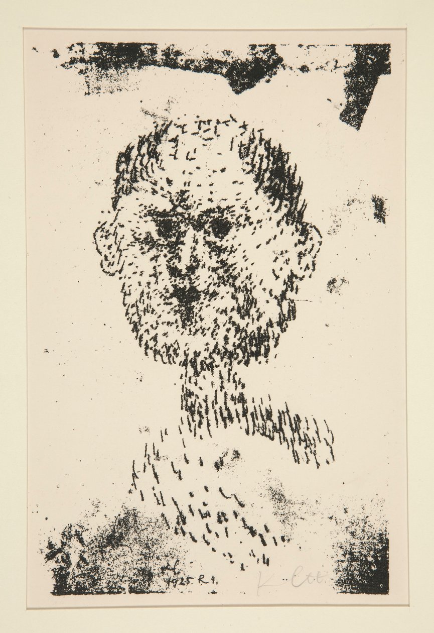 Głowa (Kopf) - Brodaty mężczyzna (Baertiger Mann) autorstwa Paul Klee