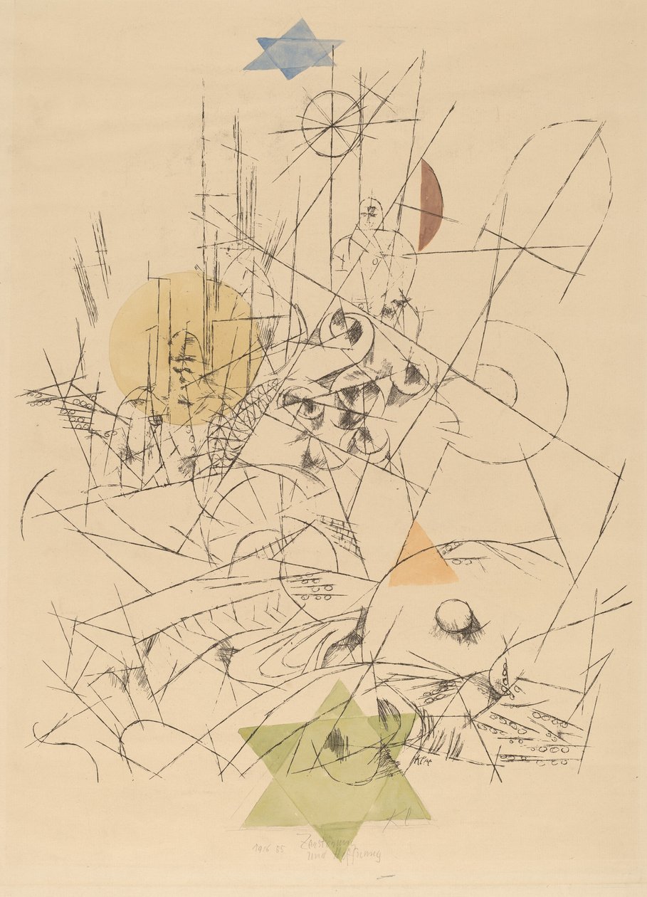 Nadzieja i zniszczenie Zniszczenie i nadzieja, 1916. autorstwa Paul Klee