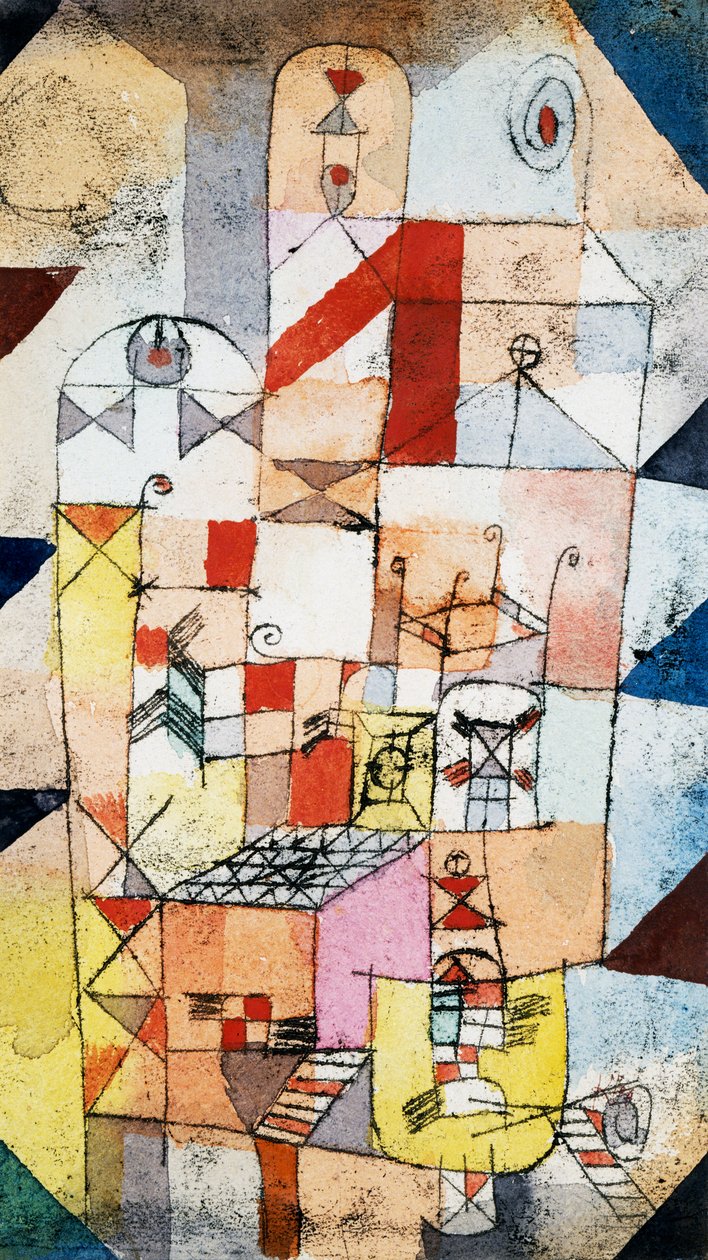 Interior da casa, c.1919polonês autorstwa Paul Klee