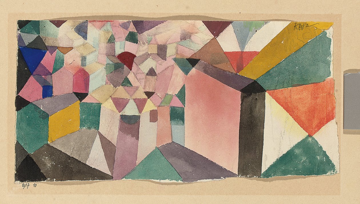 Wgląd w miasto; wgląd w miasto autorstwa Paul Klee