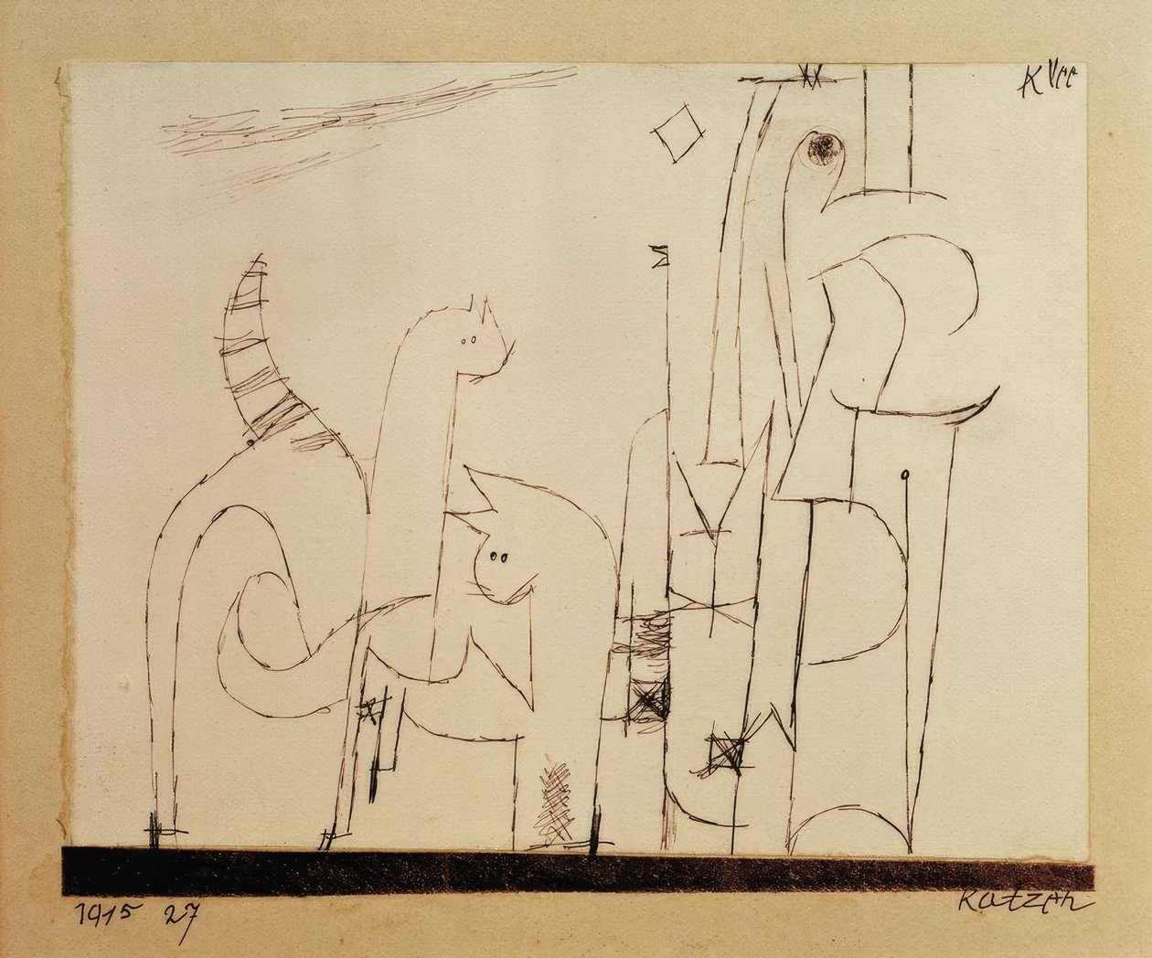 Koty autorstwa Paul Klee