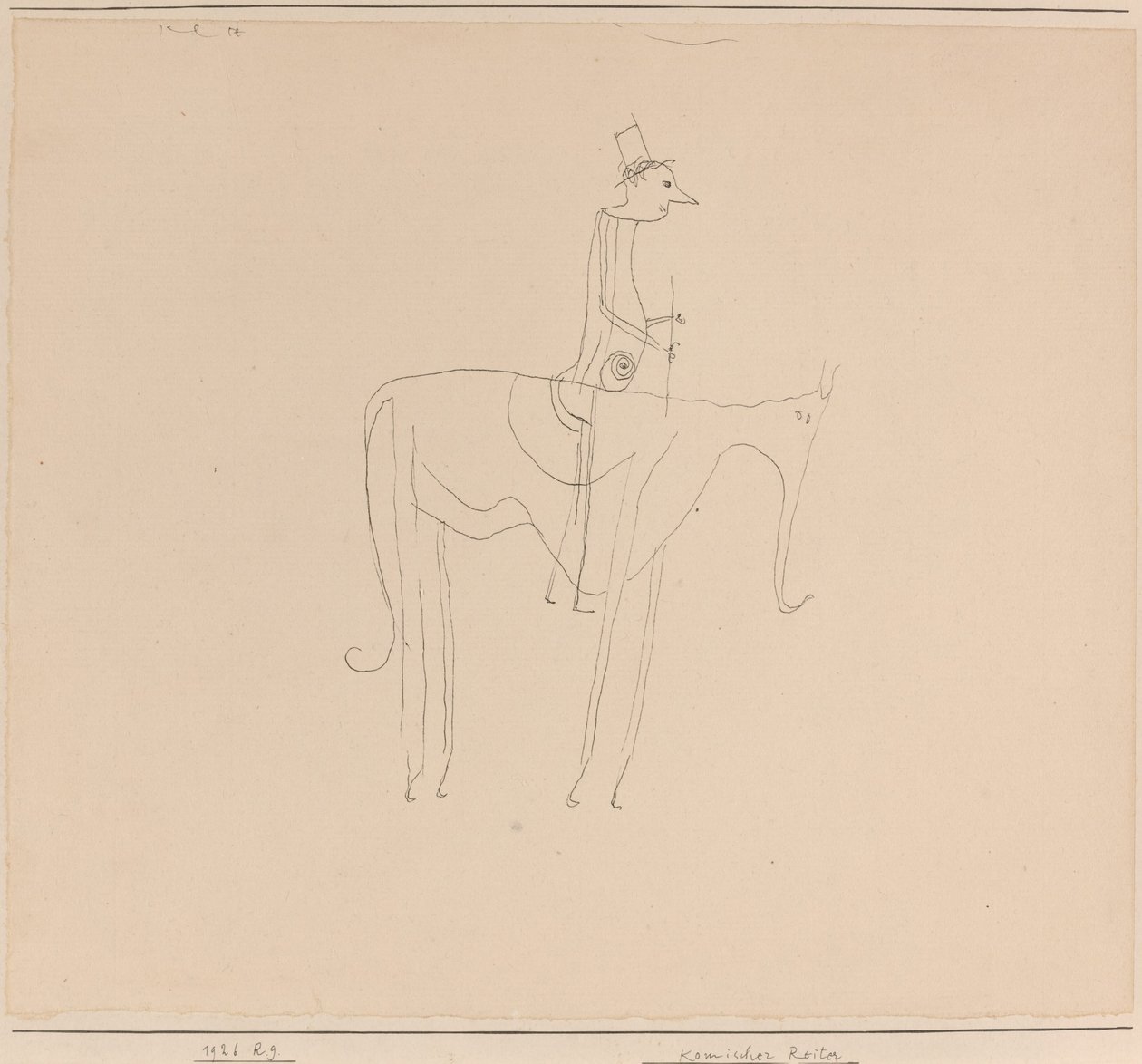 Komiks jeździec autorstwa Paul Klee