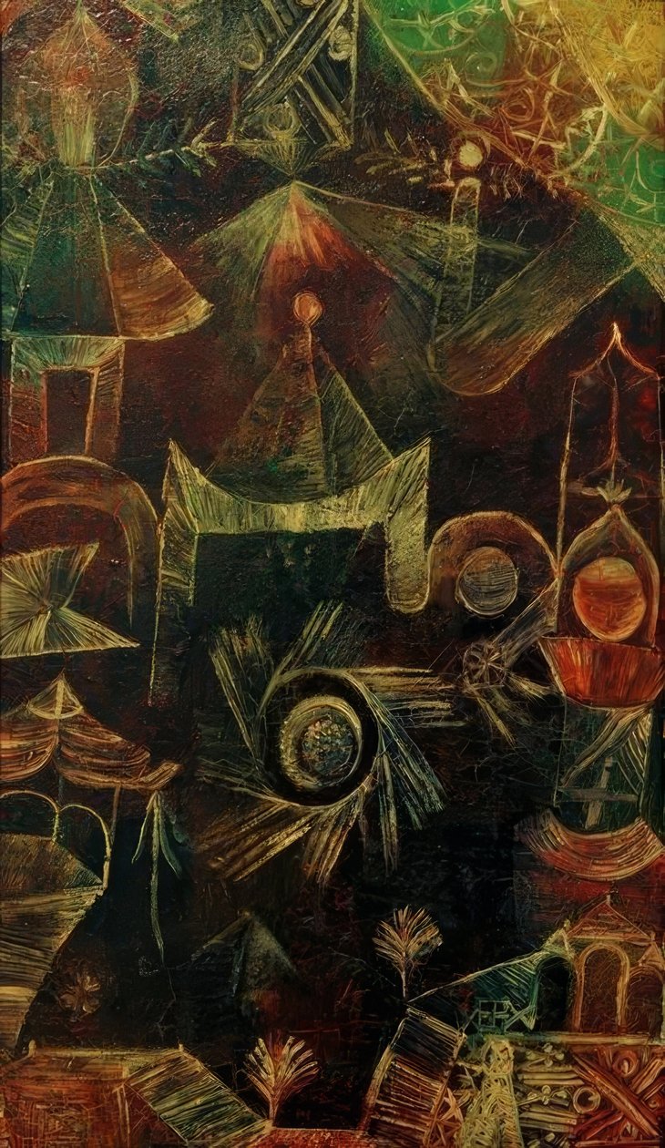Kosmiczna architektura autorstwa Paul Klee