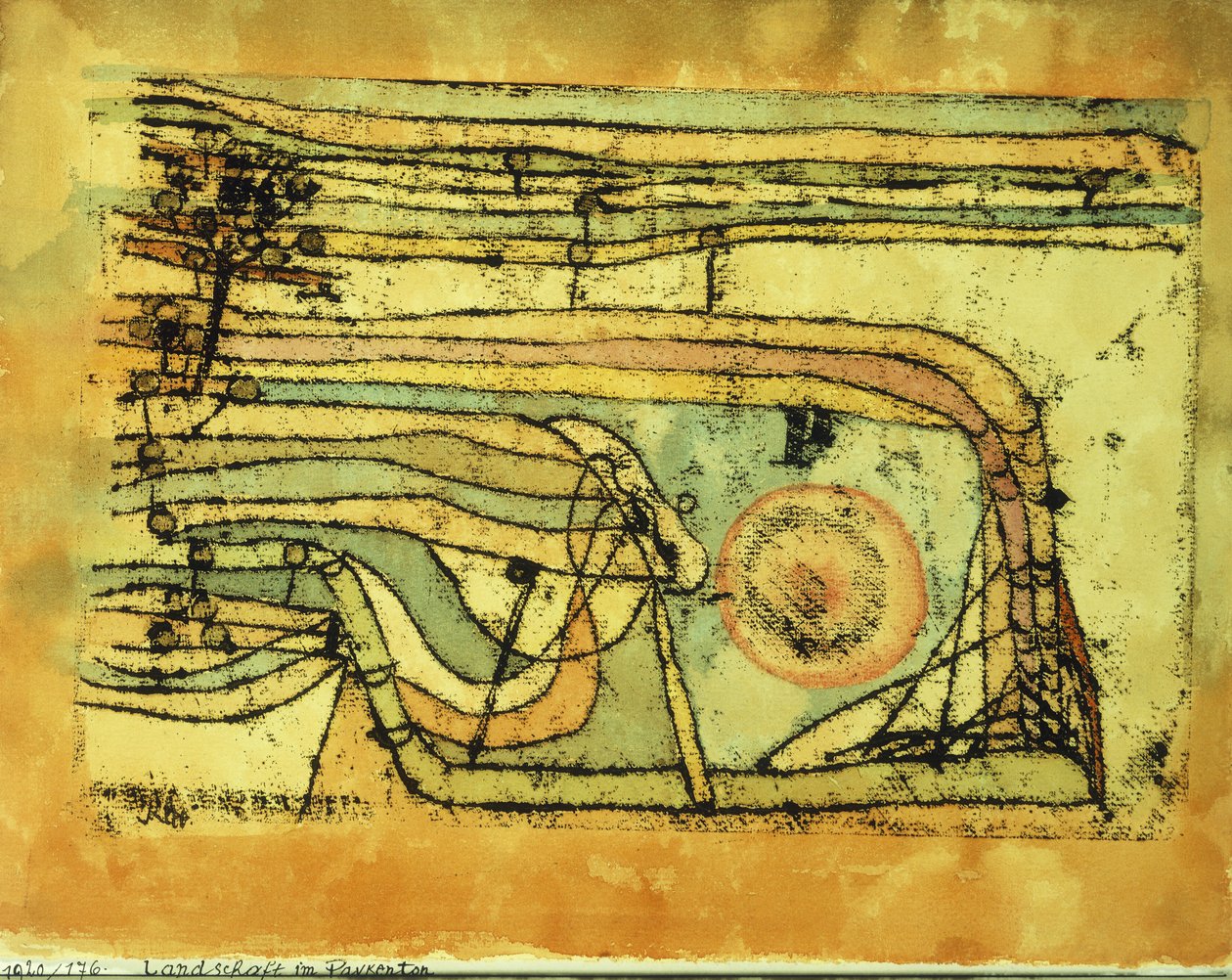 Krajobraz w Pankentonie autorstwa Paul Klee