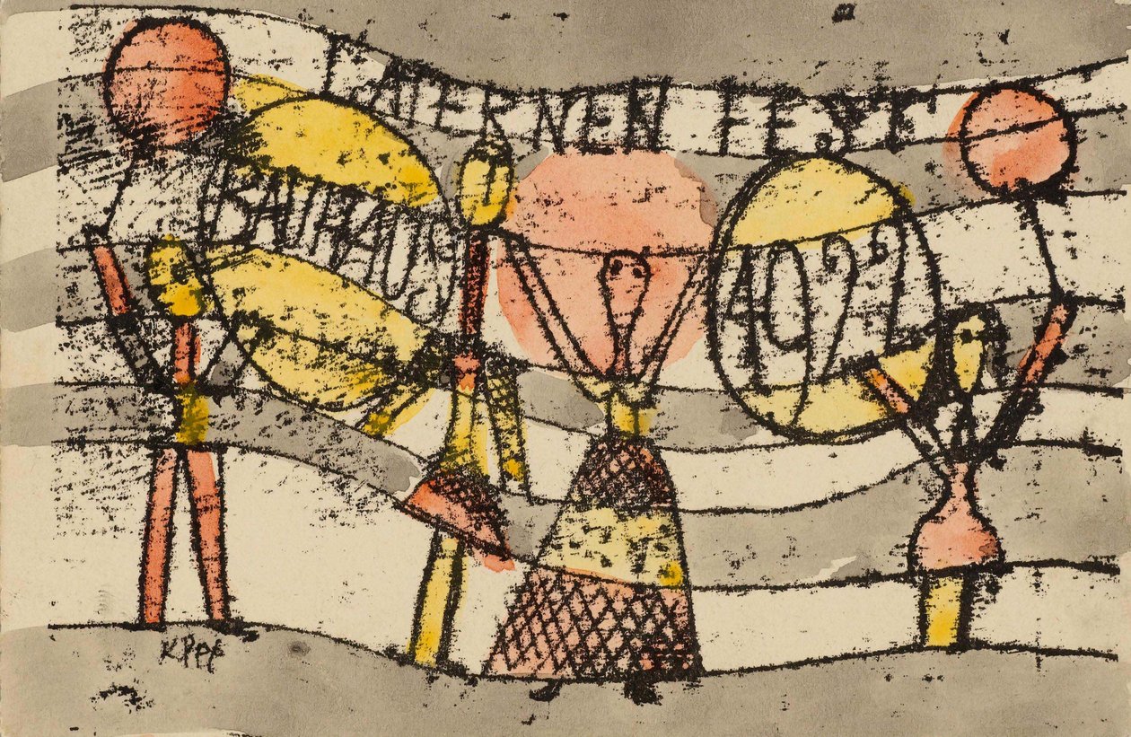 Laternenfest Bauhaus 1922, 1922. autorstwa Paul Klee