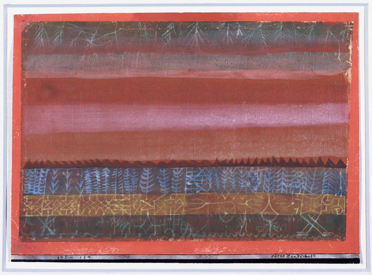 Warstwowy krajobraz autorstwa Paul Klee