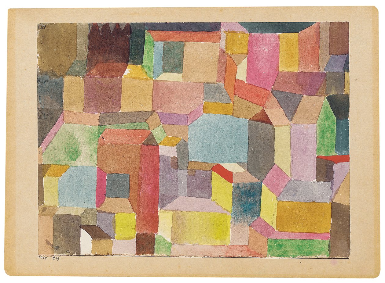 Średniowieczne miasto autorstwa Paul Klee