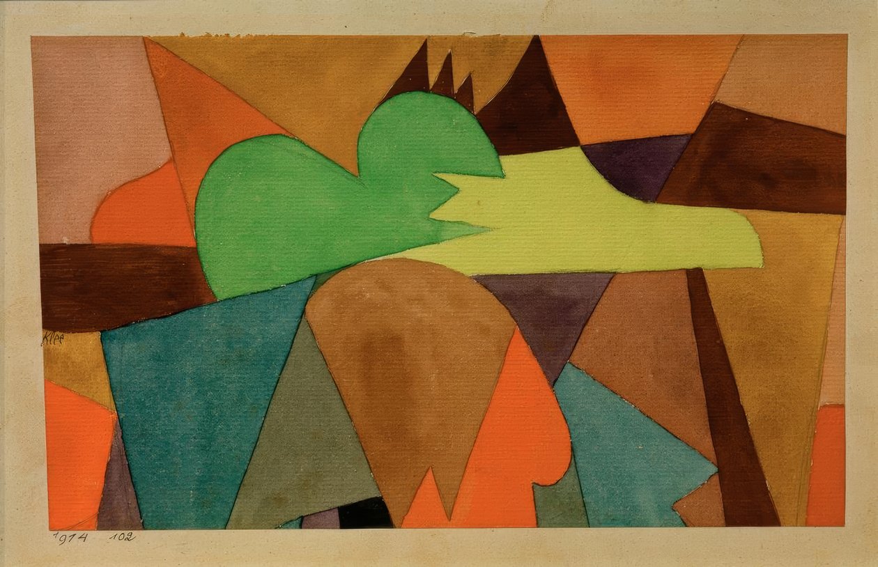 Z końcówkami d. brown autorstwa Paul Klee