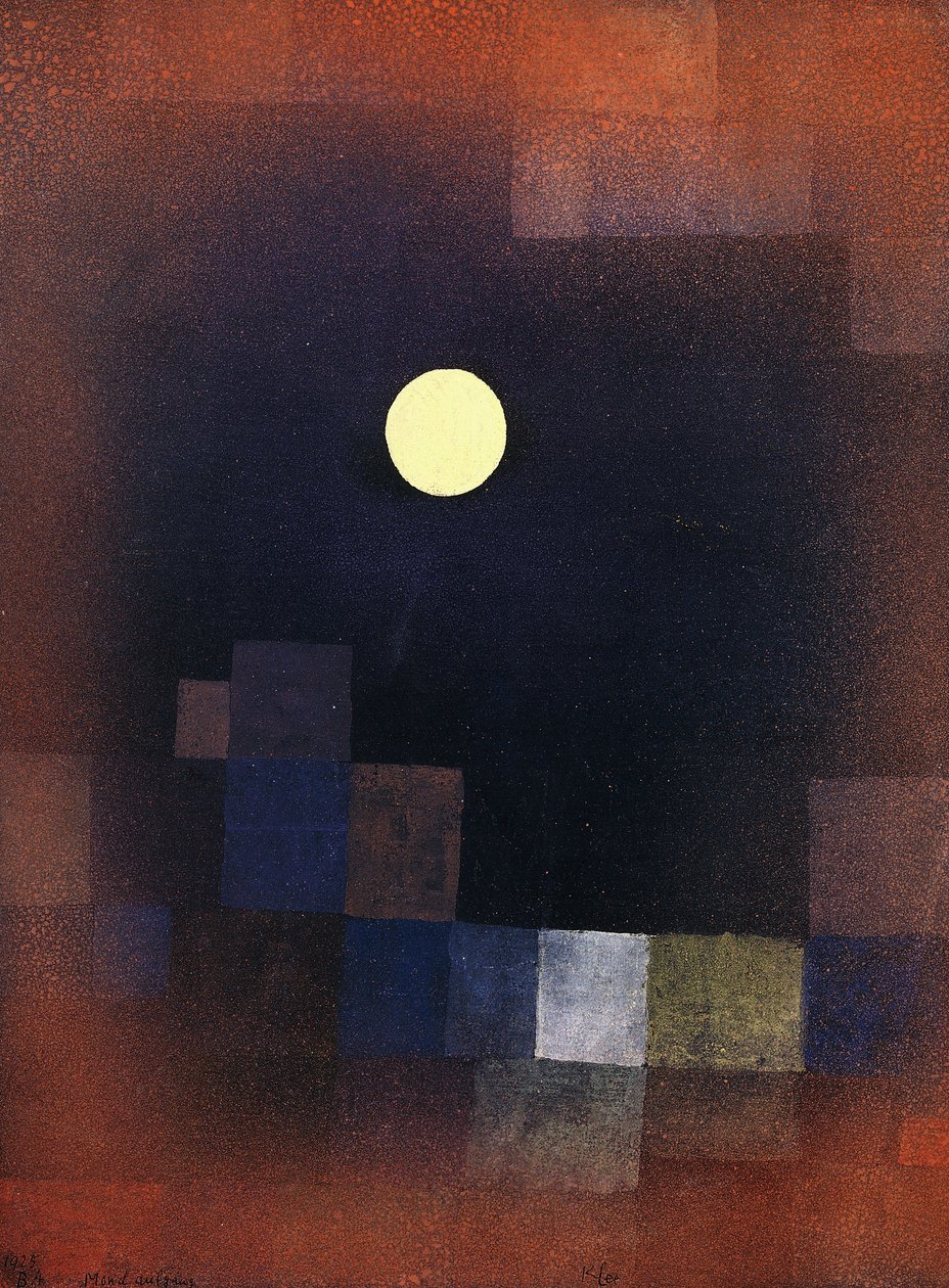 wschód księżyca; Poniedziałek autorstwa Paul Klee