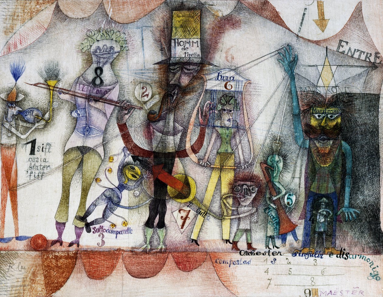 Muzyka na targach autorstwa Paul Klee