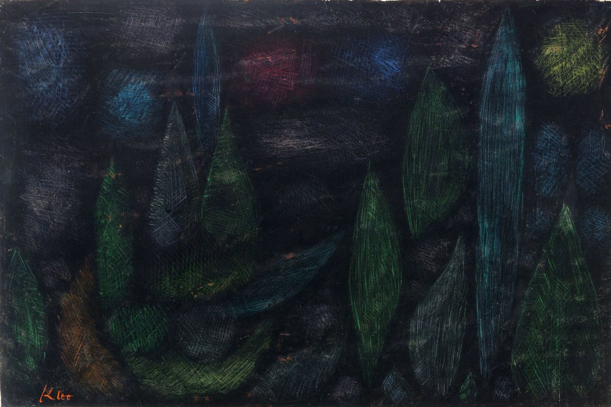 Pejzaż nocny, 1937. autorstwa Paul Klee