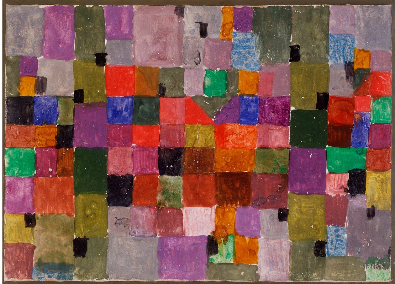 Noerdlicher ort (Place du Nord) Technika mieszana na tekturze autorstwa Paula Klee (1879-1940) Wym. 28,5x37,1 cm Mediolan, własność prywatna autorstwa Paul Klee
