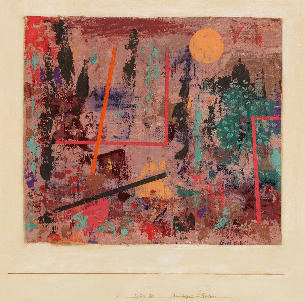 Początek budowy ogrodu, 1929. autorstwa Paul Klee