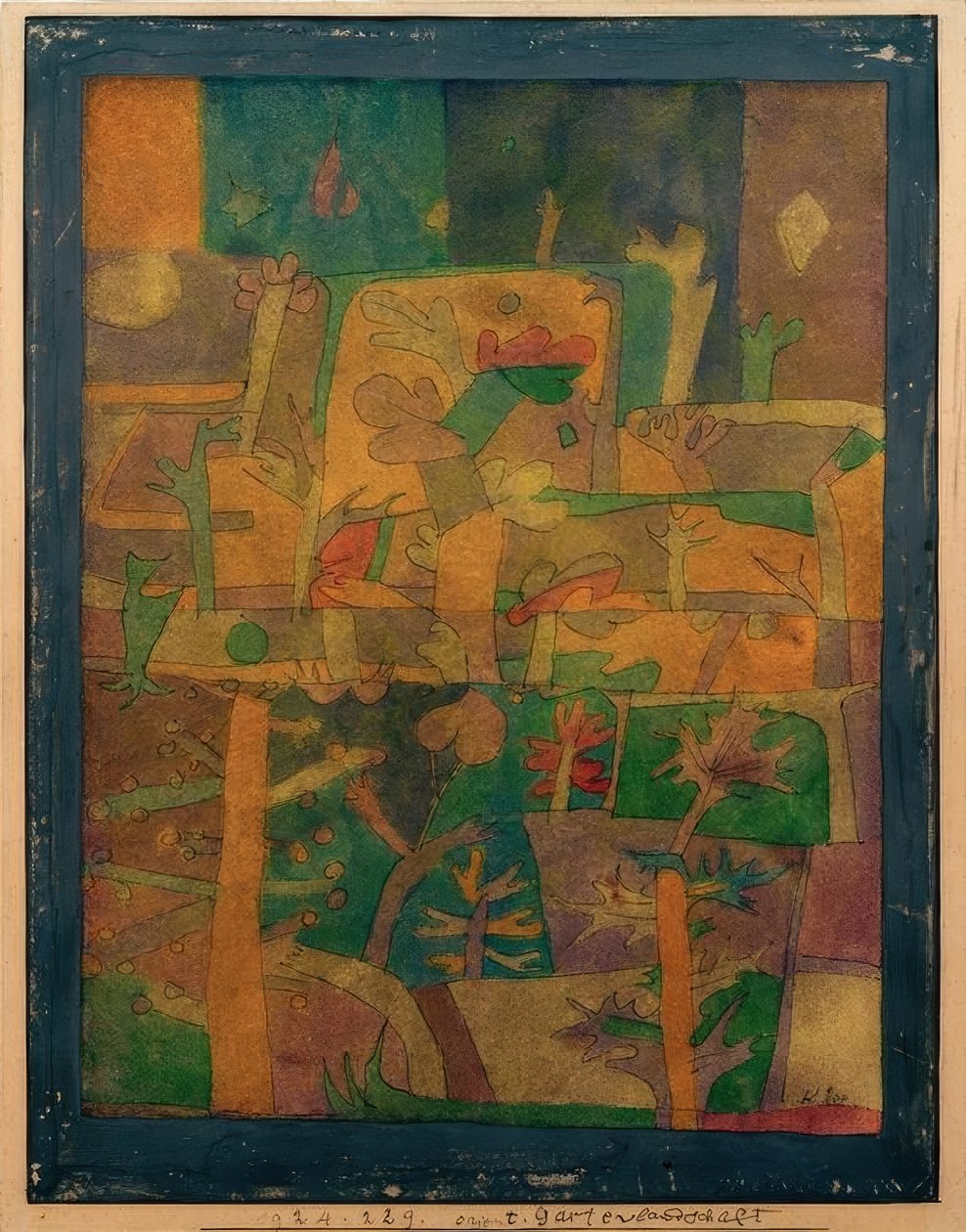 Orientalny krajobraz ogrodu autorstwa Paul Klee