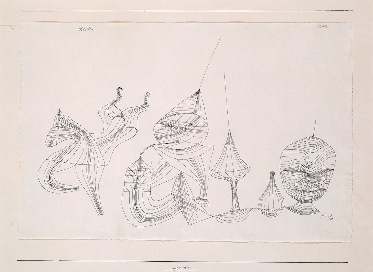 wydźwięk; Oberton autorstwa Paul Klee