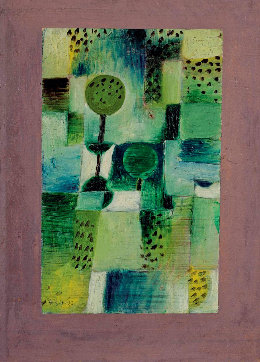 Zdjęcie parku w Regen Park in the Rain, 1920. autorstwa Paul Klee