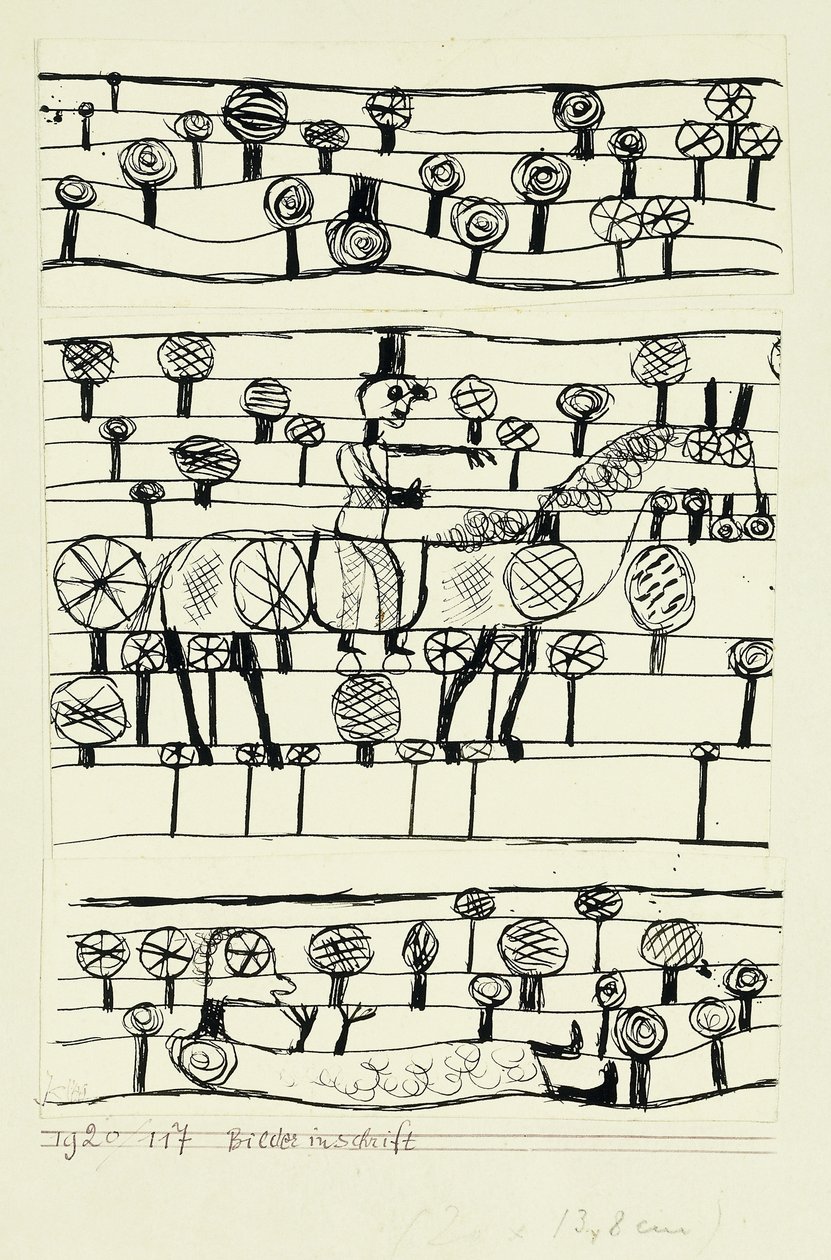 piktografia; Napis na zdjęciach autorstwa Paul Klee