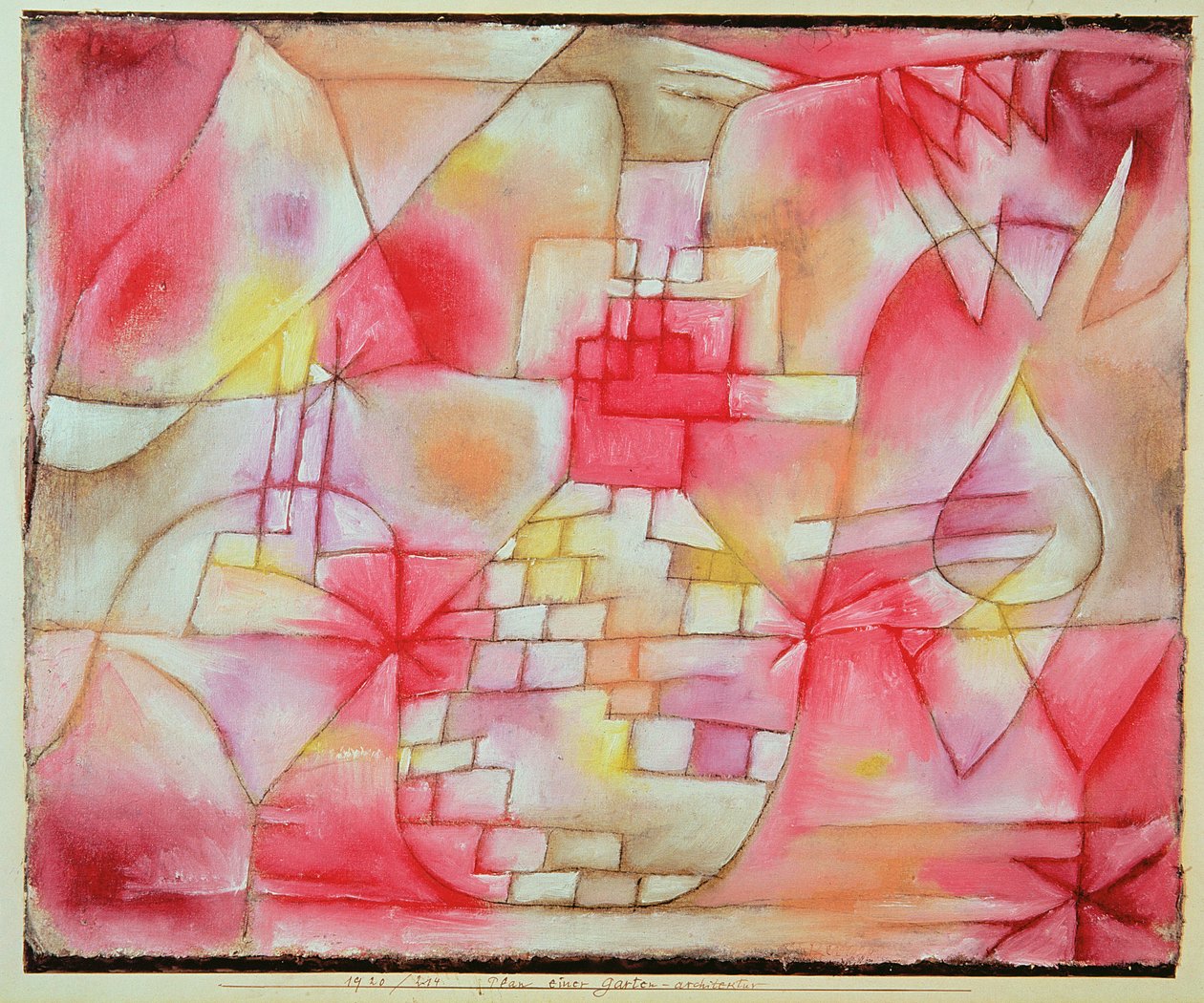 Plan Architektury Ogrodowej autorstwa Paul Klee