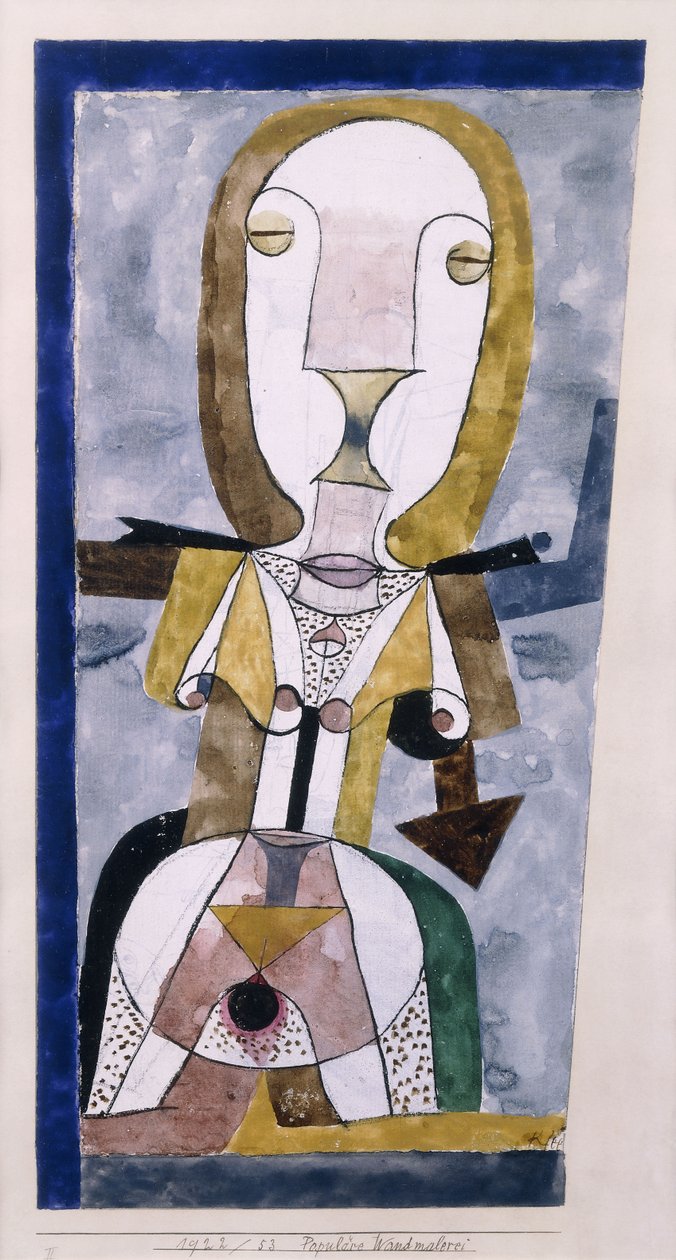Popularny mural; Popularne Wandmalerei autorstwa Paul Klee