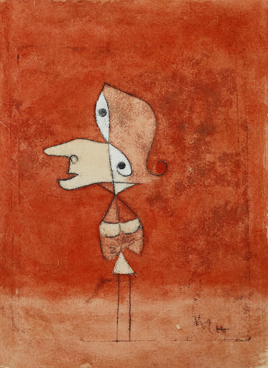 Portret Brigitte (cała postać); Portret Brigitte (cała postać) autorstwa Paul Klee