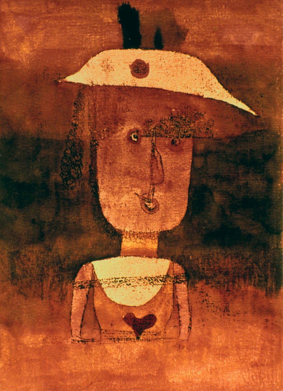 Portret pani P na południu, 1924 autorstwa Paul Klee