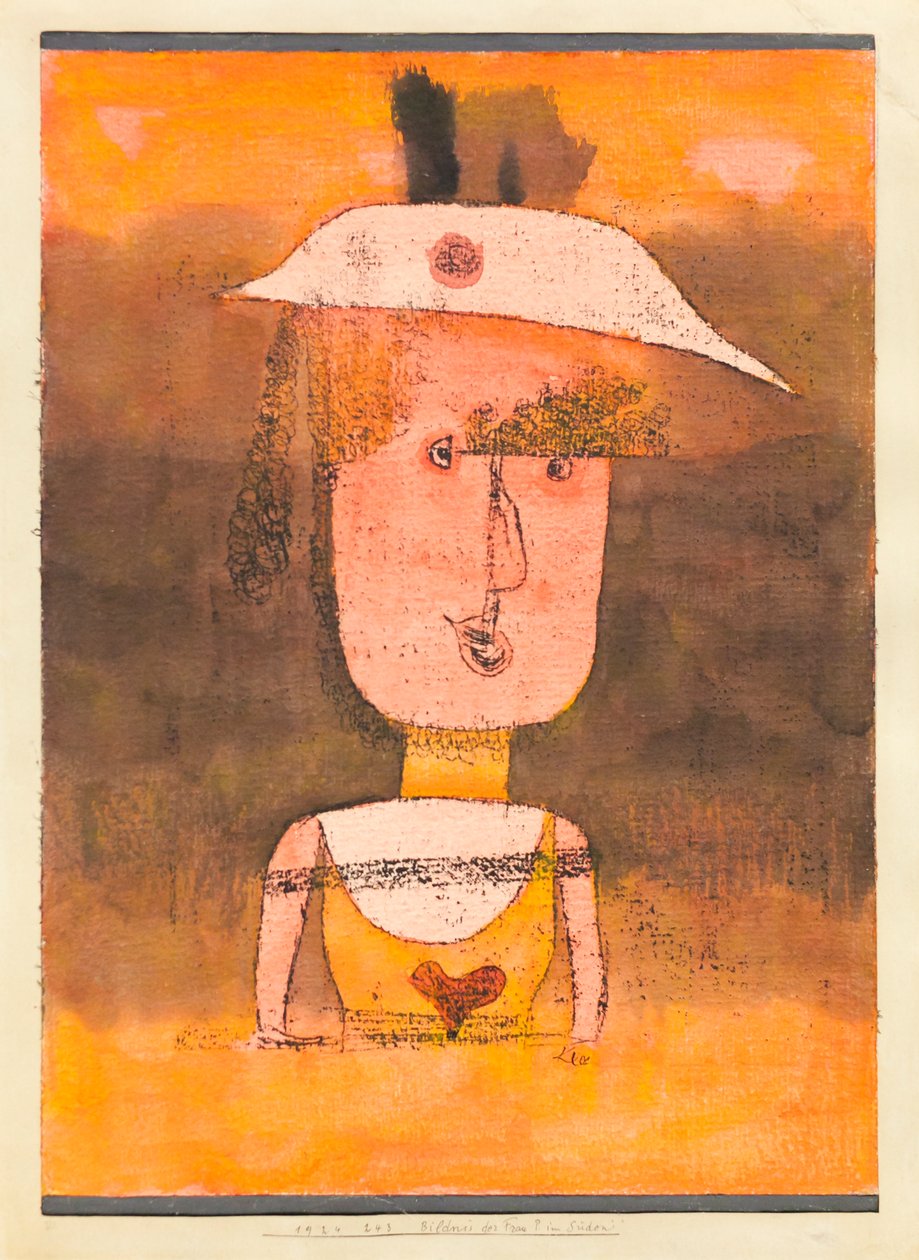 Portret pani P. na południu autorstwa Paul Klee