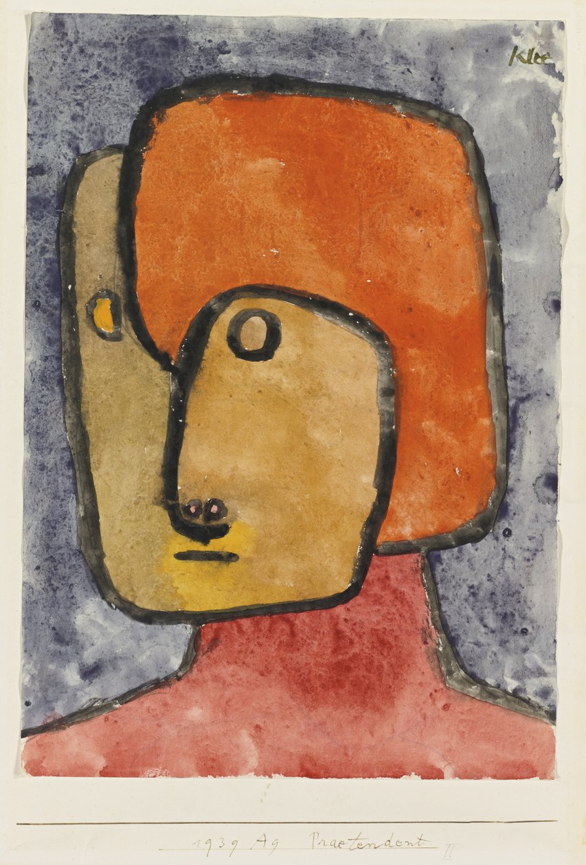 pretendent, 1939 autorstwa Paul Klee