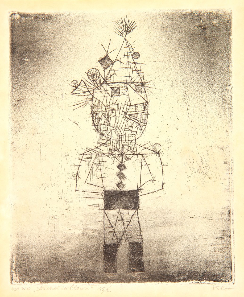 Prickle the Clown lub Stachel der Clown autorstwa Paul Klee