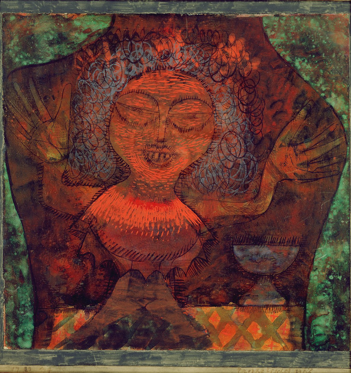 Prorocza kobieta autorstwa Paul Klee