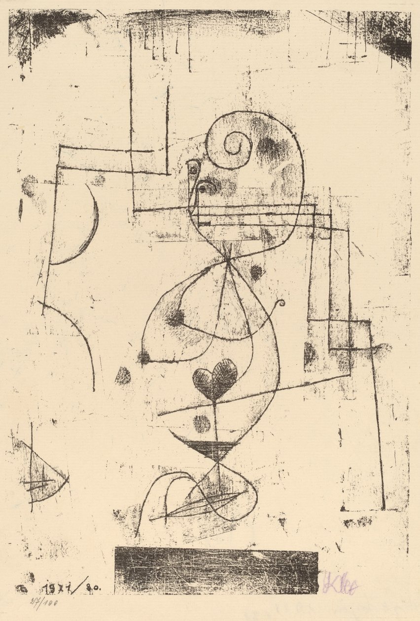 Królowa Kier (Herzame) autorstwa Paul Klee