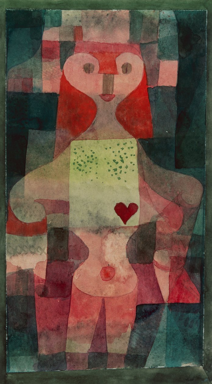 królowa Serc autorstwa Paul Klee