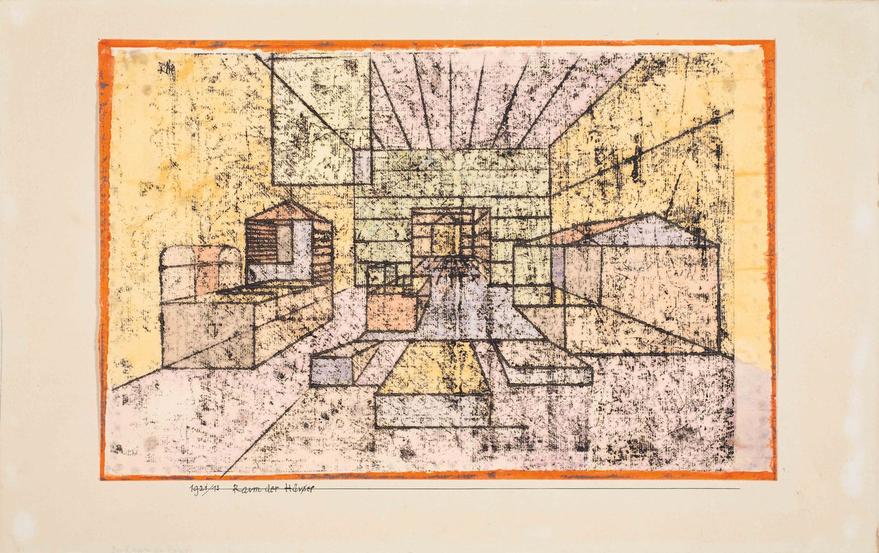 Pokój domów, 1921. autorstwa Paul Klee