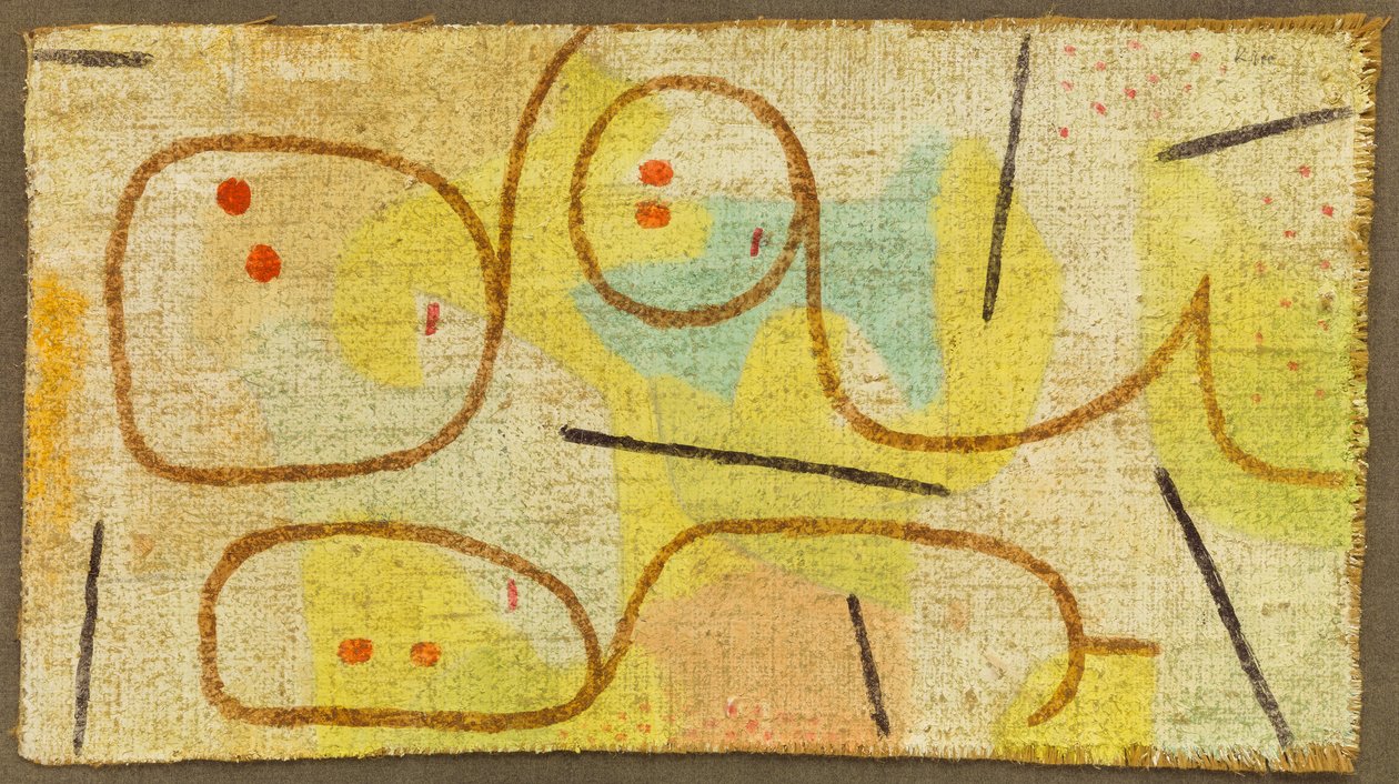 Leżąca, ok. 1937 (olej na płótnie) autorstwa Paul Klee