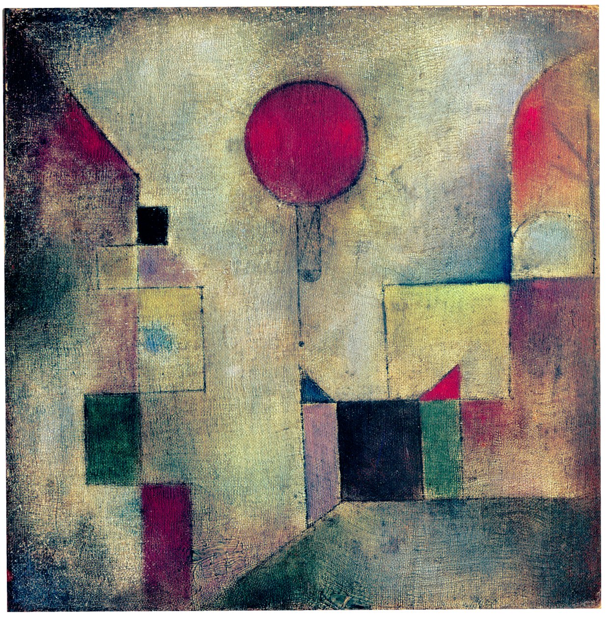 Czerwony balonik, 1922 autorstwa Paul Klee