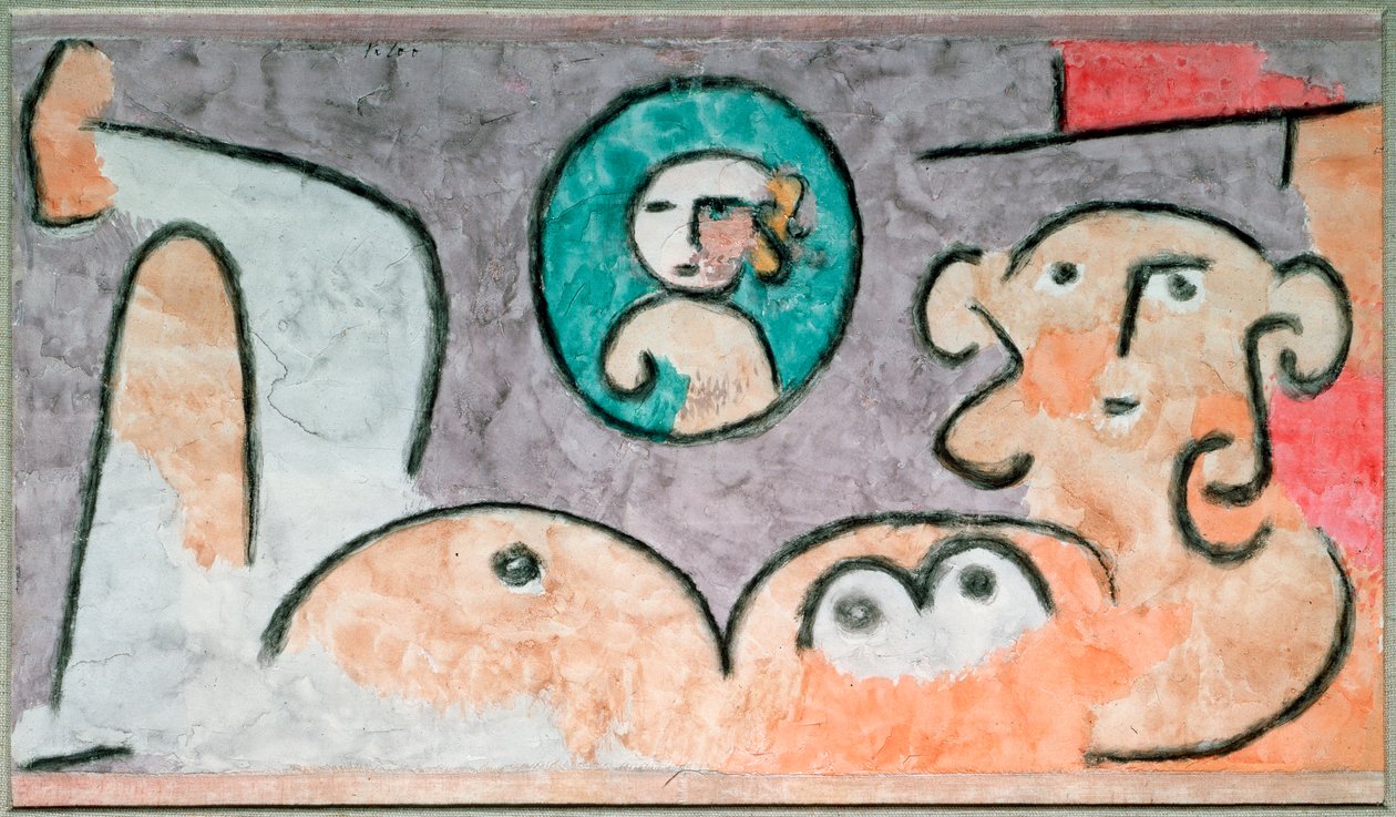 Refleksje na temat potomków - Akwarela autorstwa Paul Klee