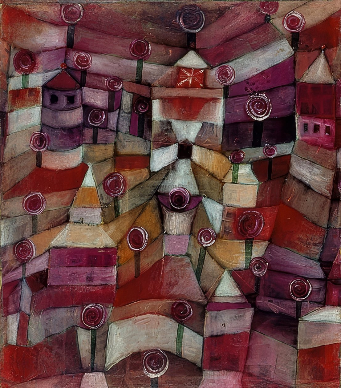 Rosengarten. 1920 autorstwa Paul Klee