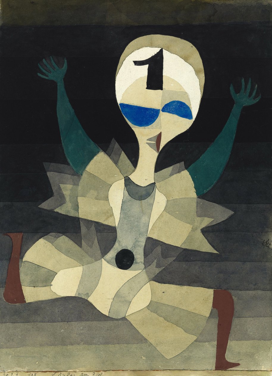 Biegacz na bramce, 1921. autorstwa Paul Klee