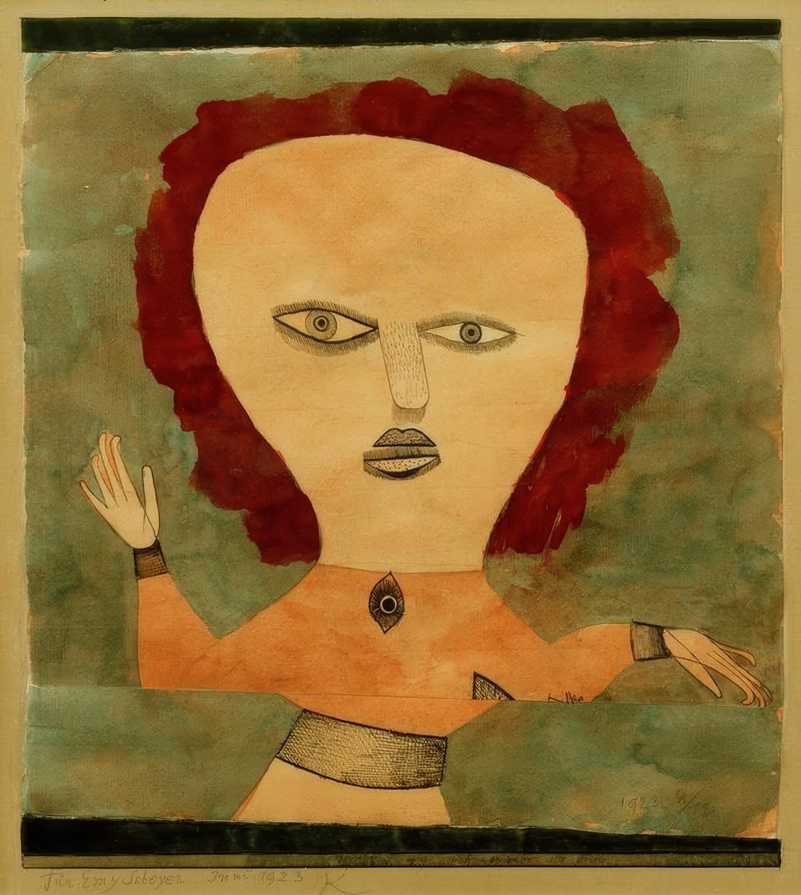 Aktor jako kobieta autorstwa Paul Klee