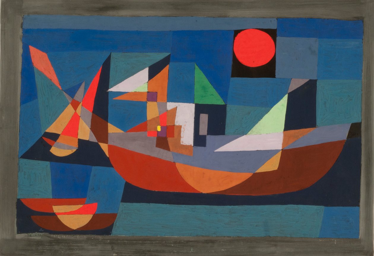 Statki w spoczynku, 1927. autorstwa Paul Klee