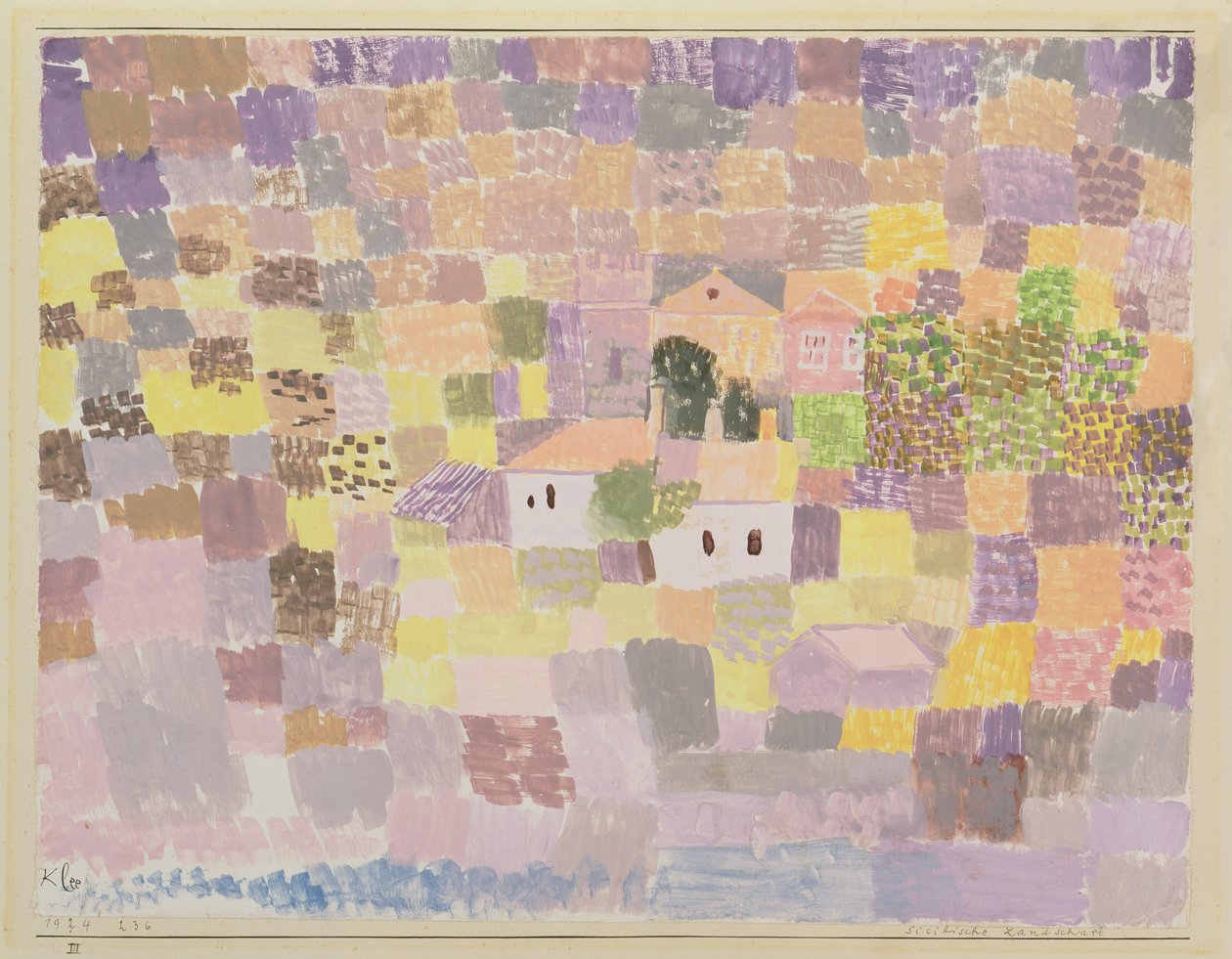 Krajobraz Sycylii autorstwa Paul Klee