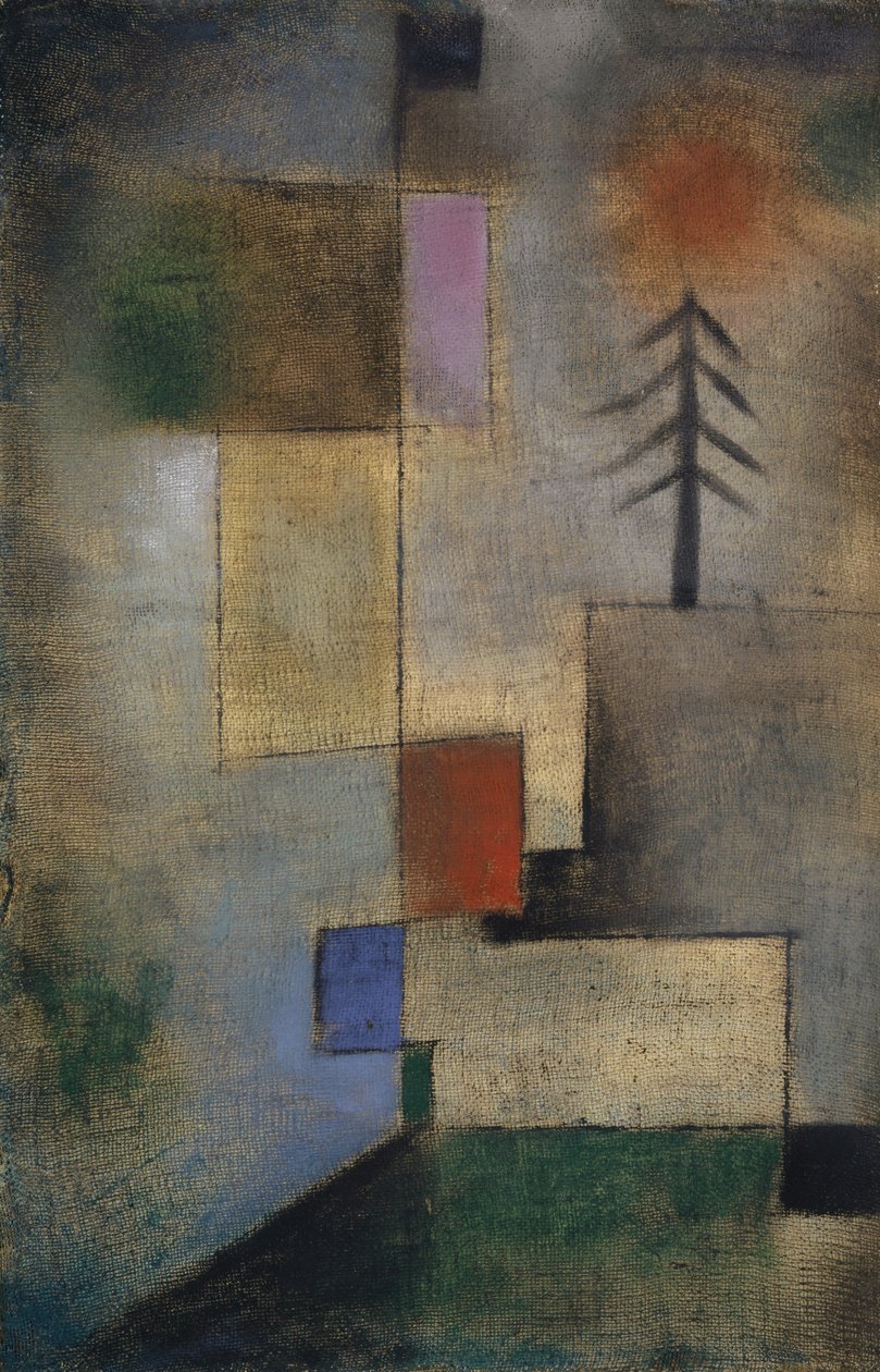 Mały obraz jodły autorstwa Paul Klee